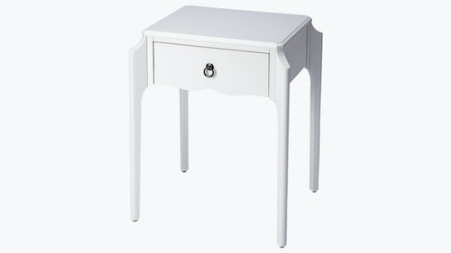 Elsie Nightstand | White Gloss - Image 1