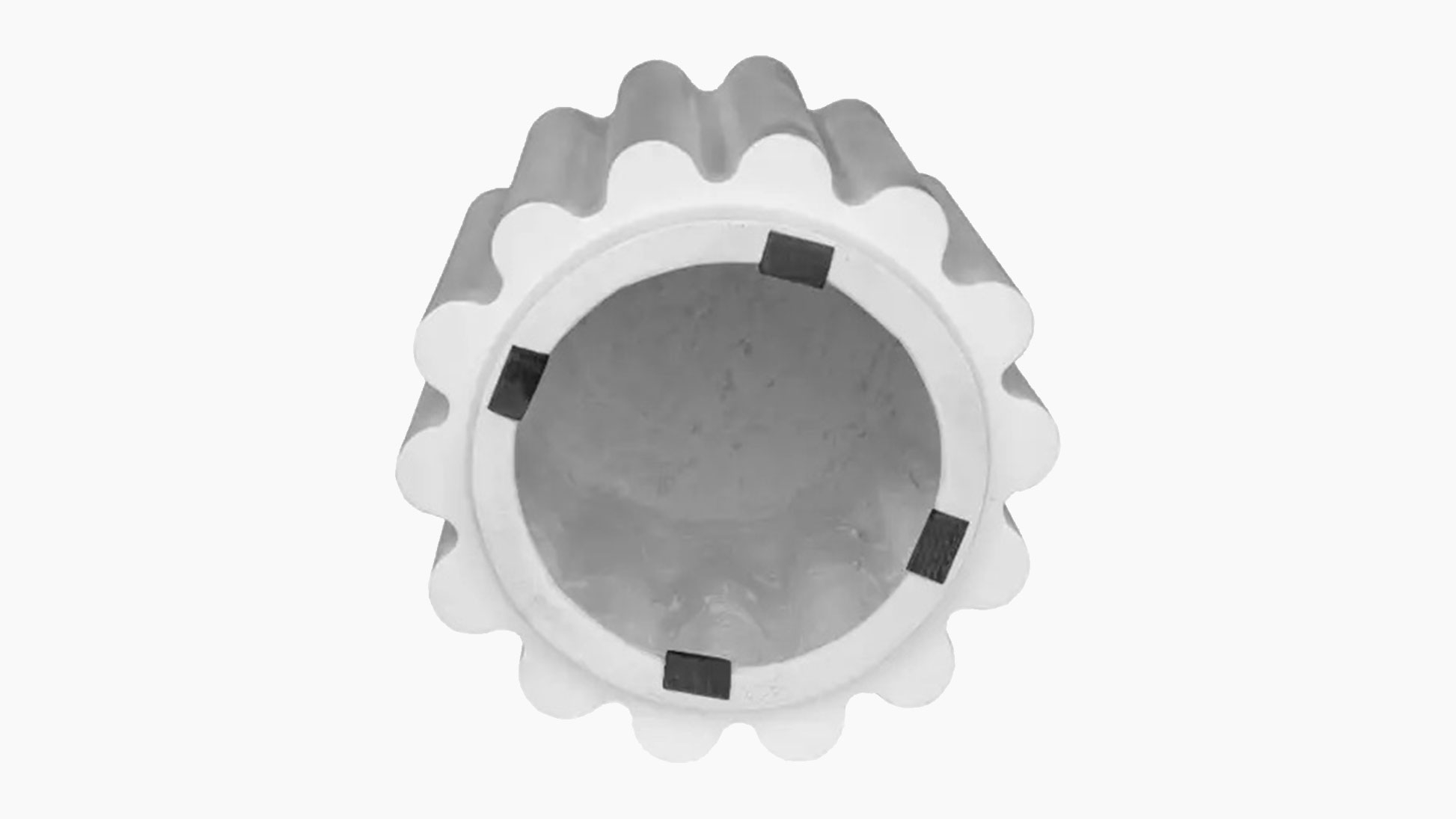 Fluted Accent Table | White - Image 2