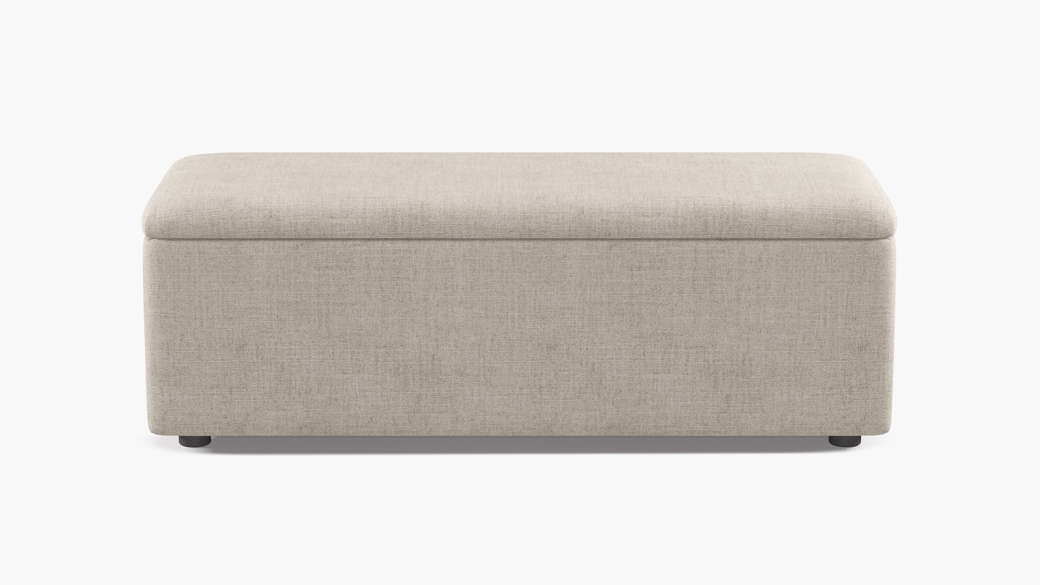 Classic Storage Bench, Creme Luxe Linen - Image 0