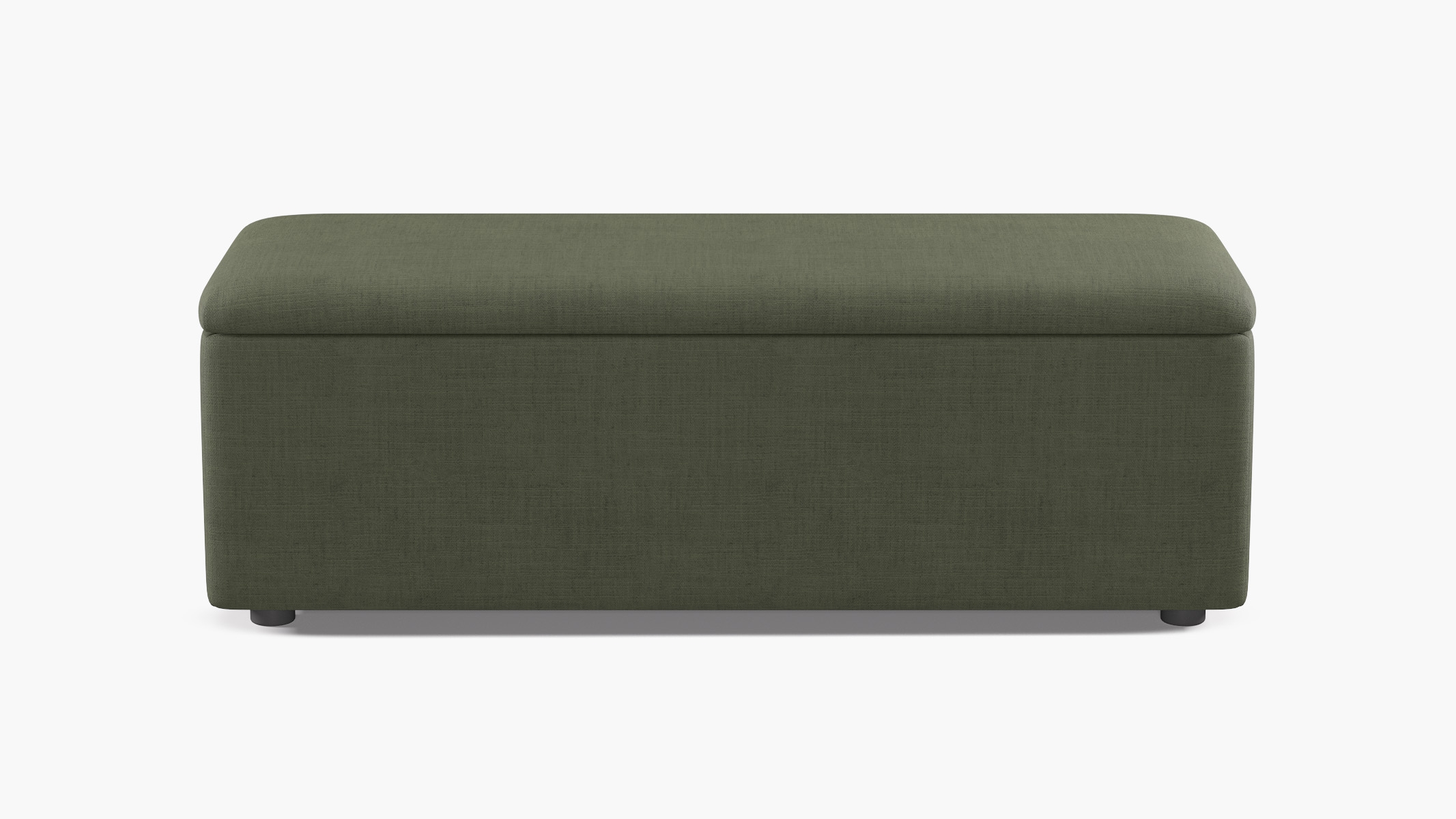 Classic Storage Bench, Moss Luxe Linen - Image 0