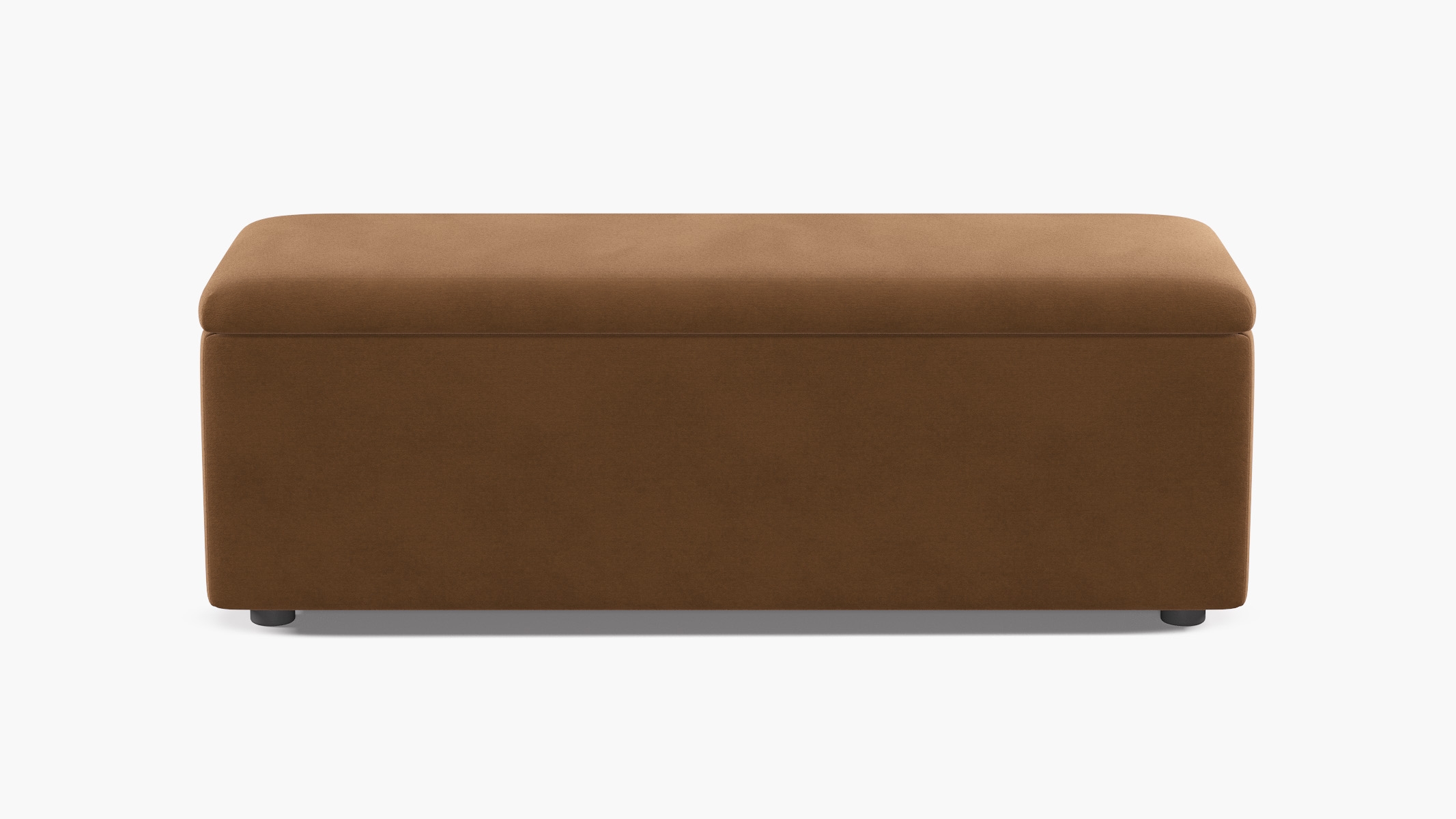 Classic Storage Bench, Nutmeg Luxe Velvet - Image 0