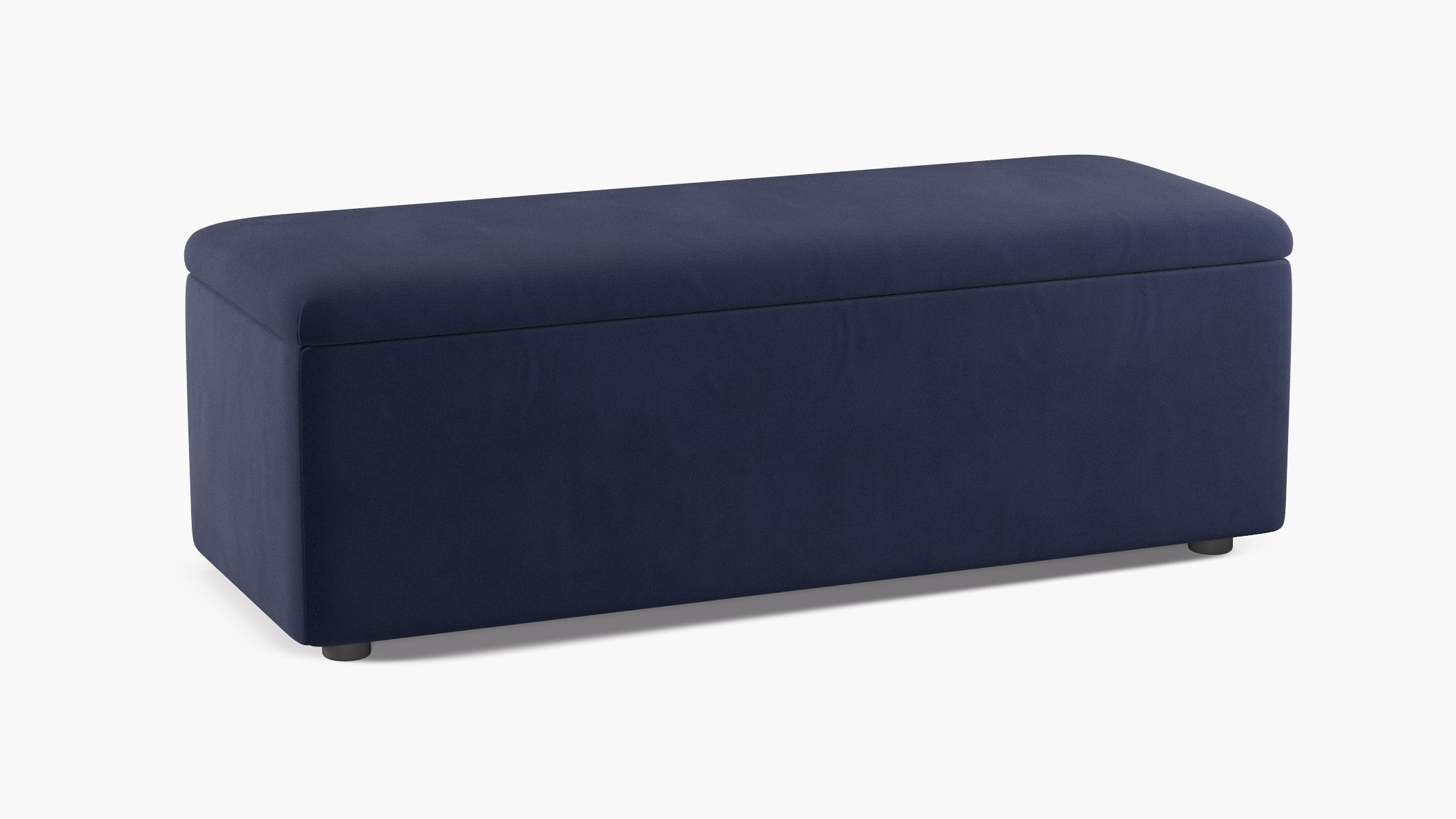 Classic Storage Bench, Navy Classic Velvet - Image 2