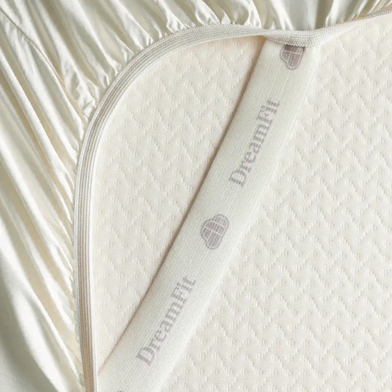 Egyptian Cotton Sheet Set By DreamFit | Twin | White - Image 2