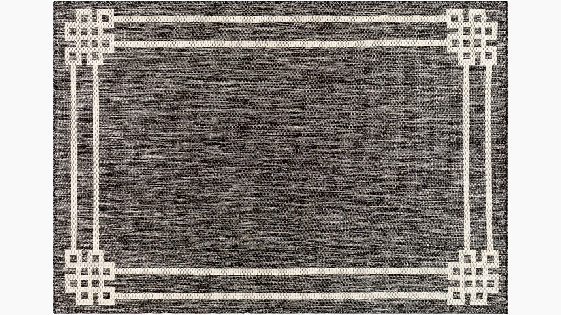 Maribelle Outdoor Rug | 6'7" x 9' | Charcoal Maribelle - Image 0