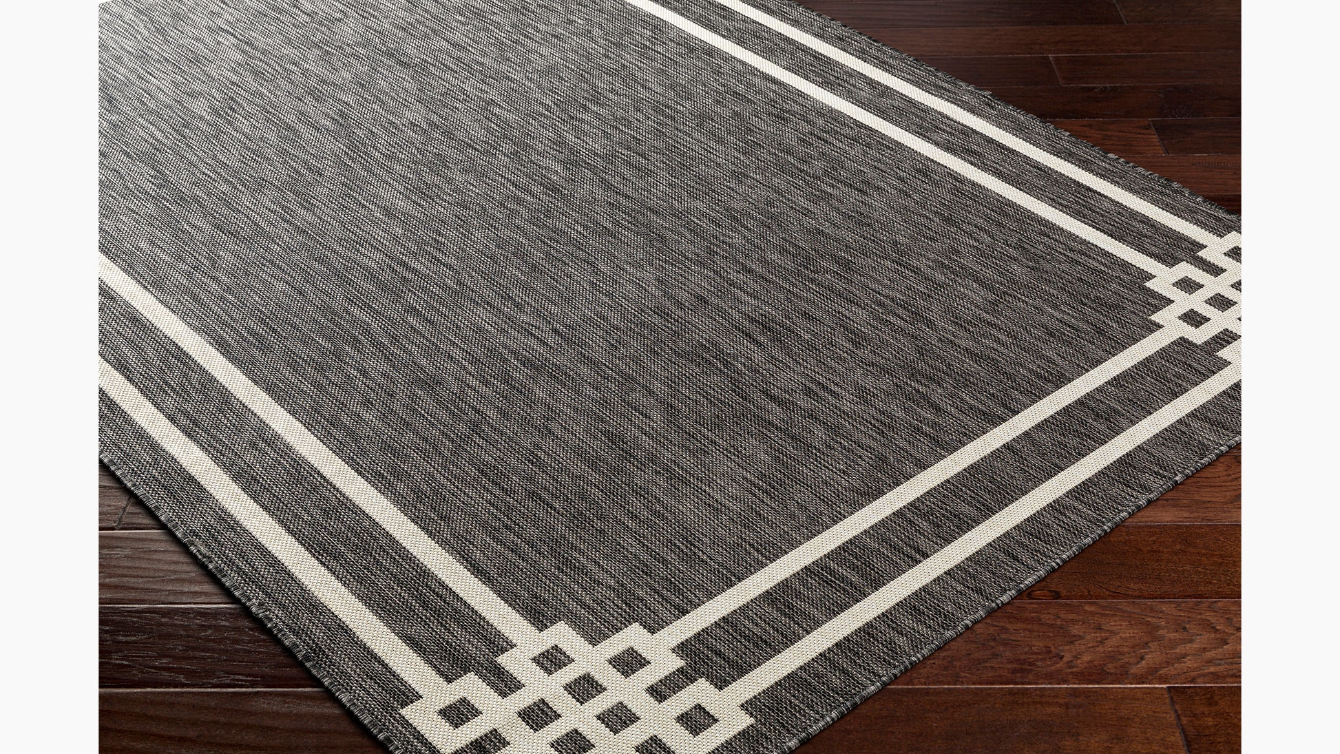 Maribelle Outdoor Rug | 6'7" x 9' | Charcoal Maribelle - Image 3