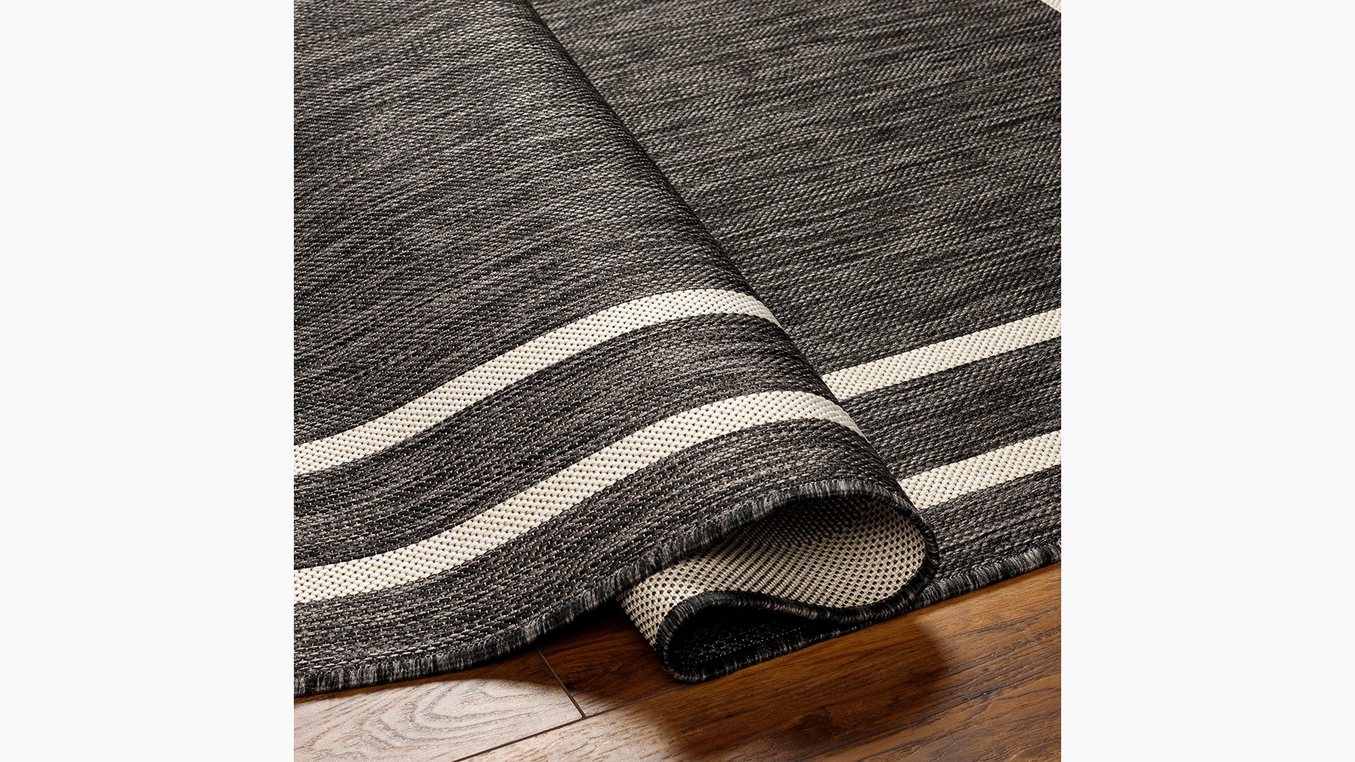 Maribelle Outdoor Rug, Charcoal Maribelle, 5'3'' x 7' - Image 3