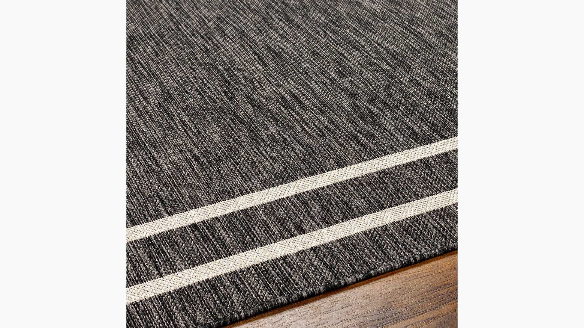 Maribelle Outdoor Rug, Charcoal Maribelle, 5'3'' x 7' - Image 1