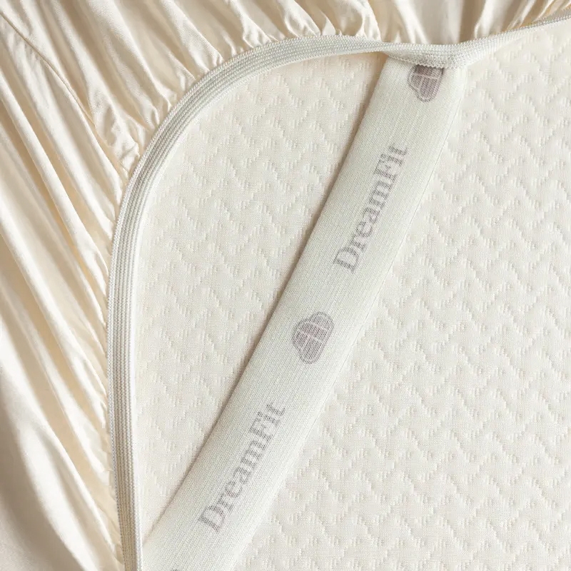 Egyptian Cotton Sheet Set By DreamFit | Queen | Ivory - Image 2