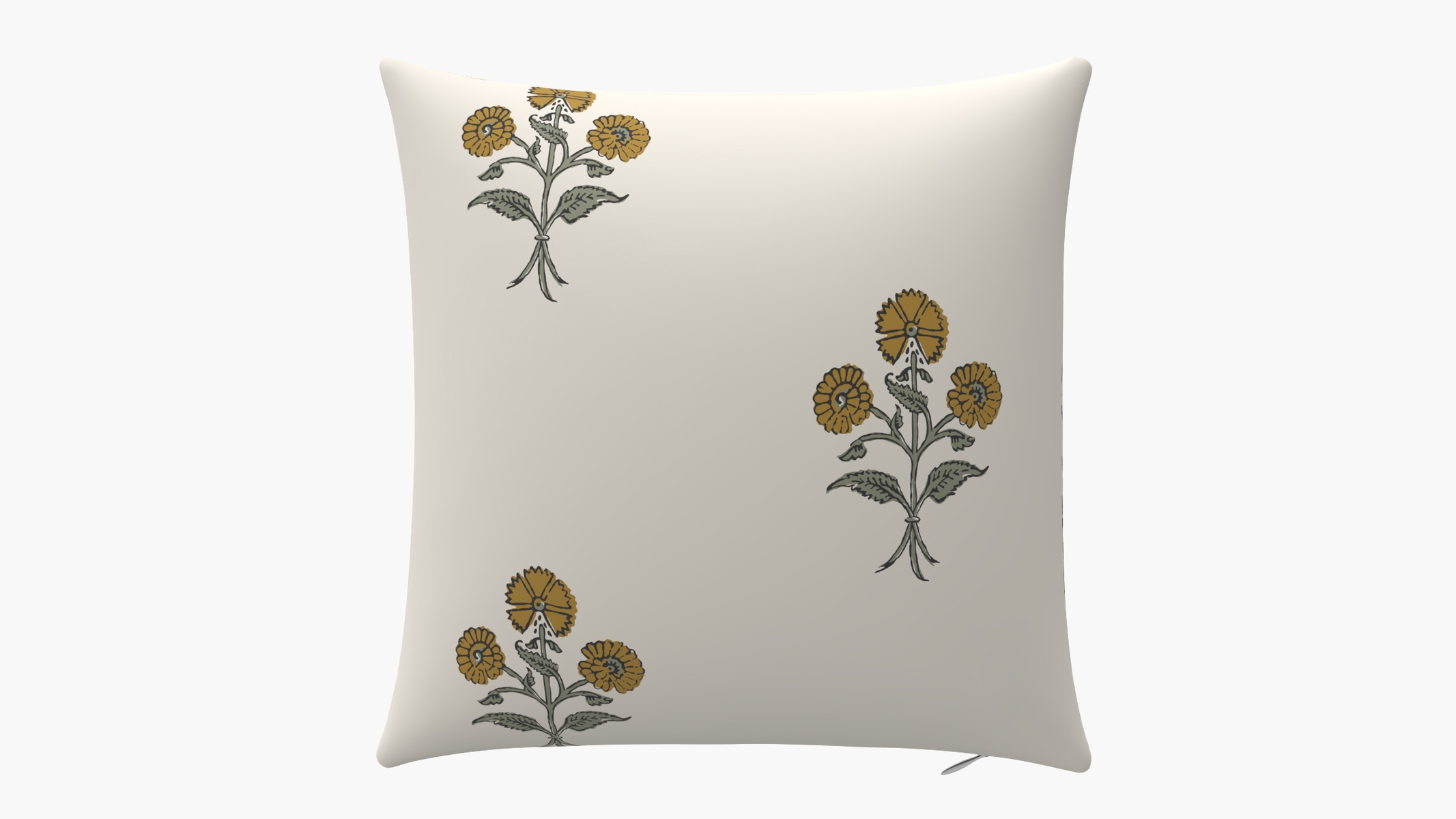 Throw Pillow 18", Marigold Delphine, 18" x 18" - Image 0