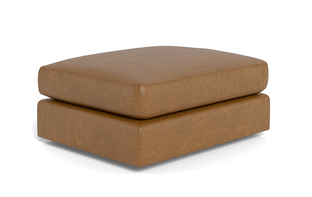 Beckham Leather Modular Rectangle Ottoman - Image 1