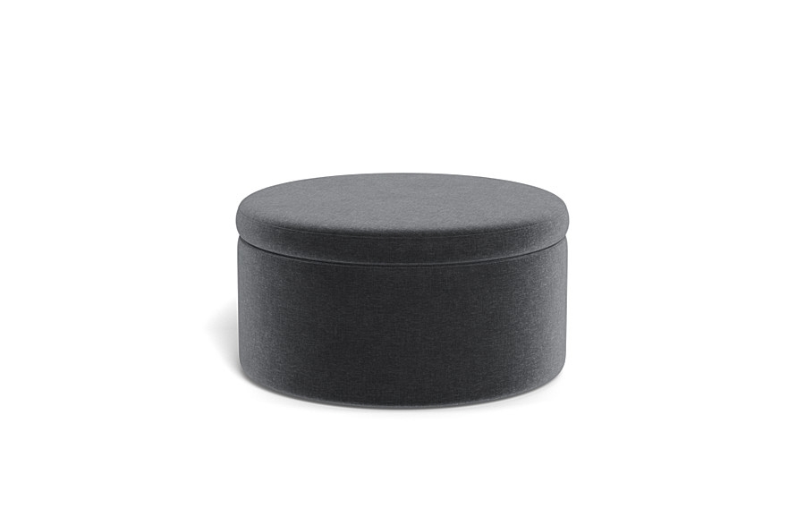 Colten Round Storage Coffee Table Ottoman - Image 3