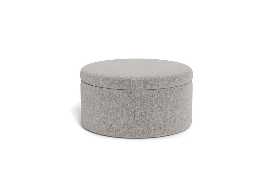 Colten Round Storage Coffee Table Ottoman - Image 0