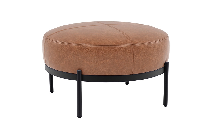 Kyle Round Stool Ottoman - Image 4