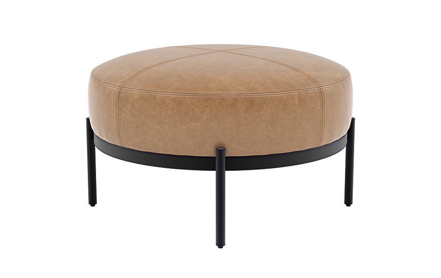 Kyle Round Stool Ottoman - Image 2