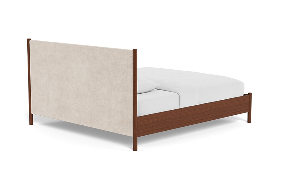 Percey Wood Framed Bed with Tufting Option - Image 1