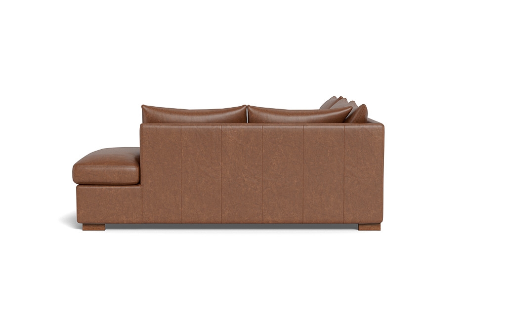 Sloan Leather Right Bumper Sleeper Sectional - Image 2