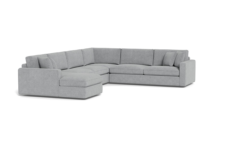 James 4-Piece 5-Seat Corner Chaise Sectional Left - Image 1