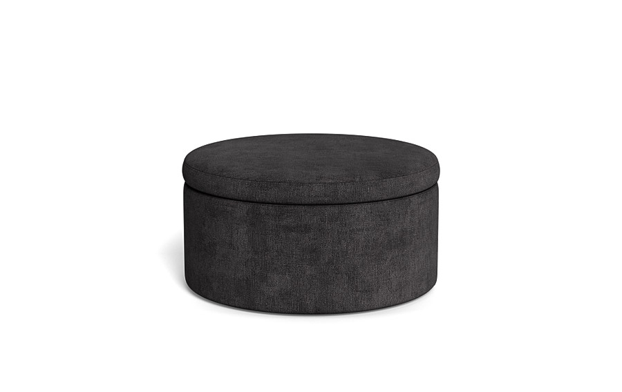 Colten Round Storage Coffee Table Ottoman - Image 0