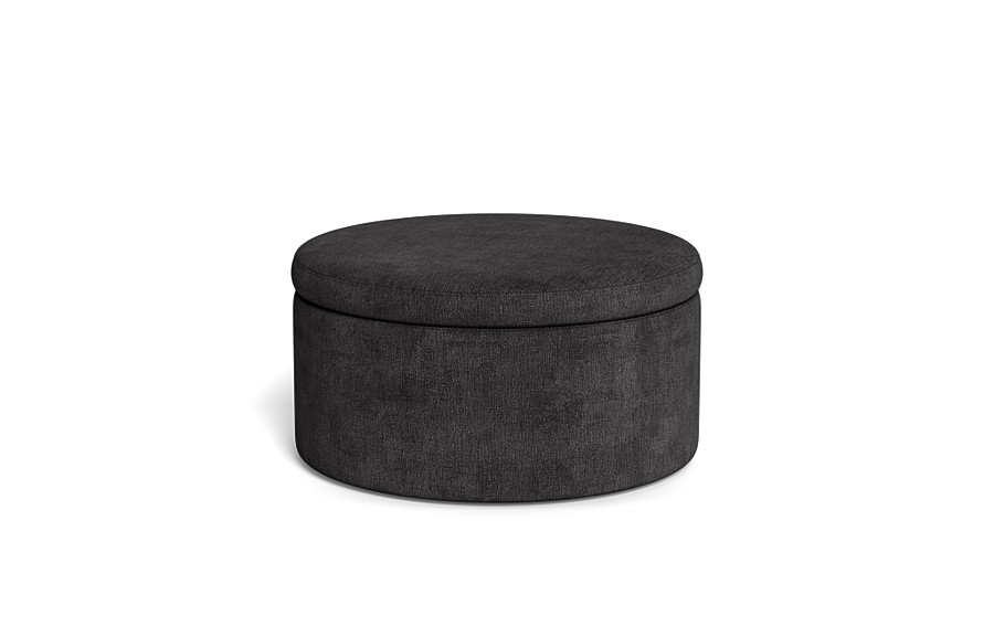 Colten Round Storage Coffee Table Ottoman - Image 4