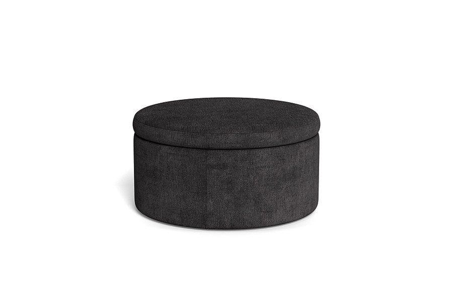 Colten Round Storage Coffee Table Ottoman - Image 3
