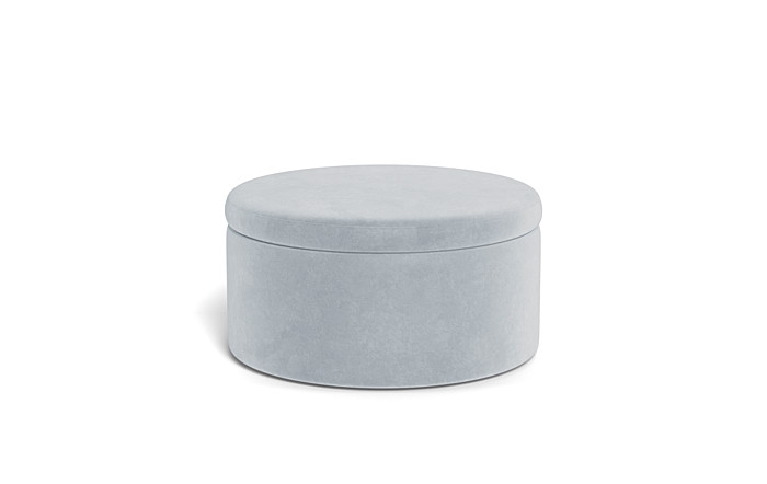 Colten Round Storage Coffee Table Ottoman - Image 0