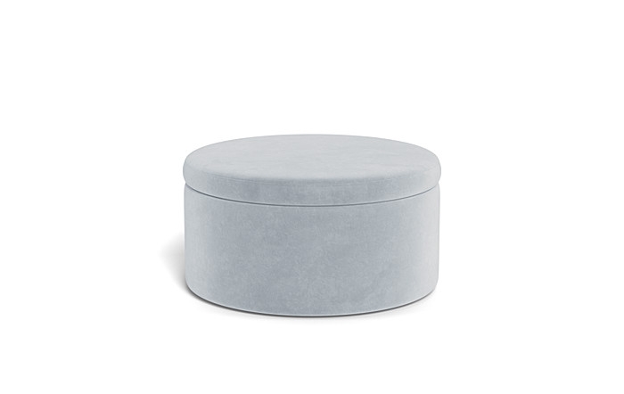 Colten Round Storage Coffee Table Ottoman - Image 3