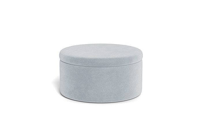 Colten Round Storage Coffee Table Ottoman - Image 2