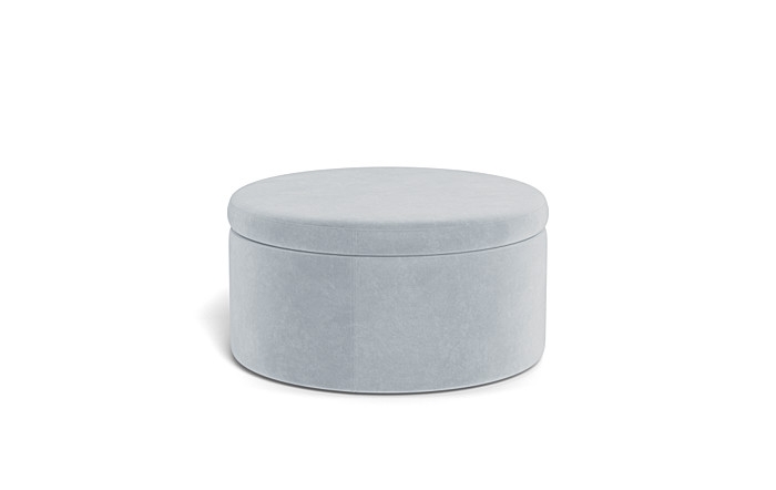 Colten Round Storage Coffee Table Ottoman - Image 1