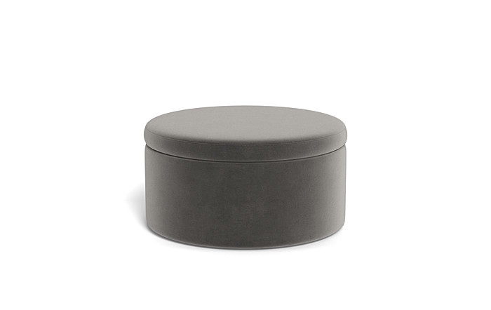 Colten Round Storage Coffee Table Ottoman - Image 0