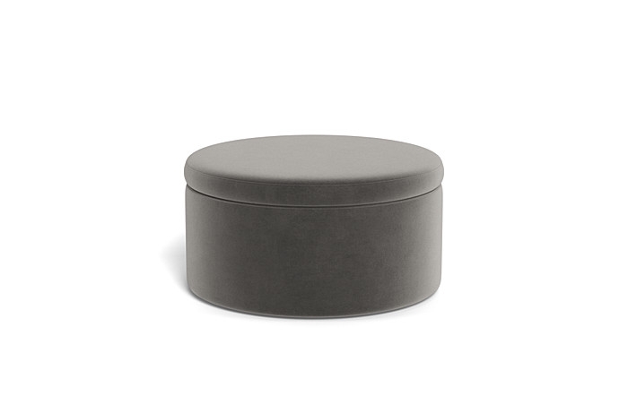 Colten Round Storage Coffee Table Ottoman - Image 2