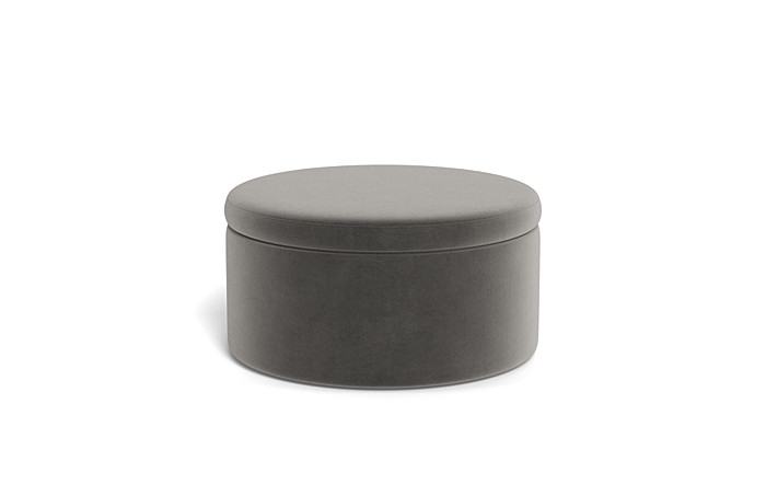 Colten Round Storage Coffee Table Ottoman - Image 4