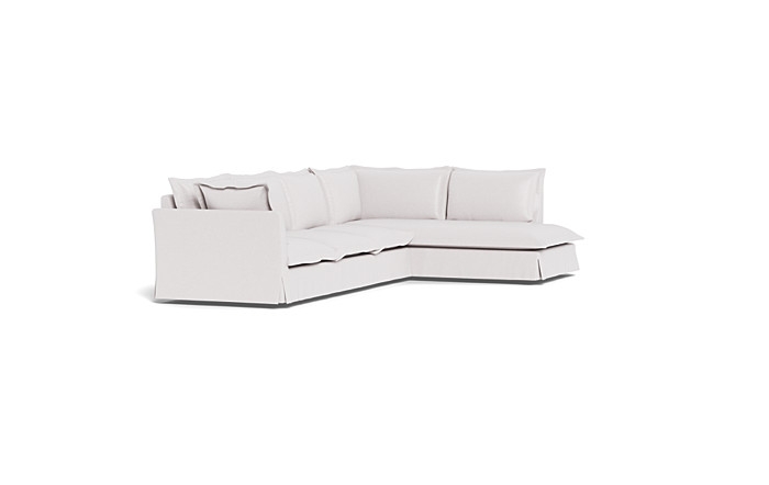 Skylar Slipcovered 4-Seat Right Bumper Sectional - Image 4