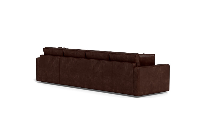 James Leather 4-Seat Right Chaise Sectional - Image 2