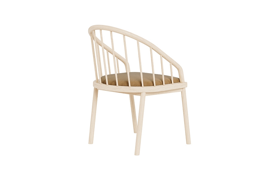 Alten Wood Framed Upholstered Seat Chair - Image 1