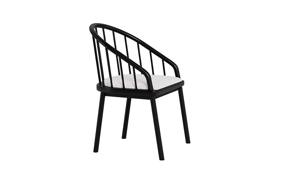 Alten Wood Framed Upholstered Seat Chair - Image 1