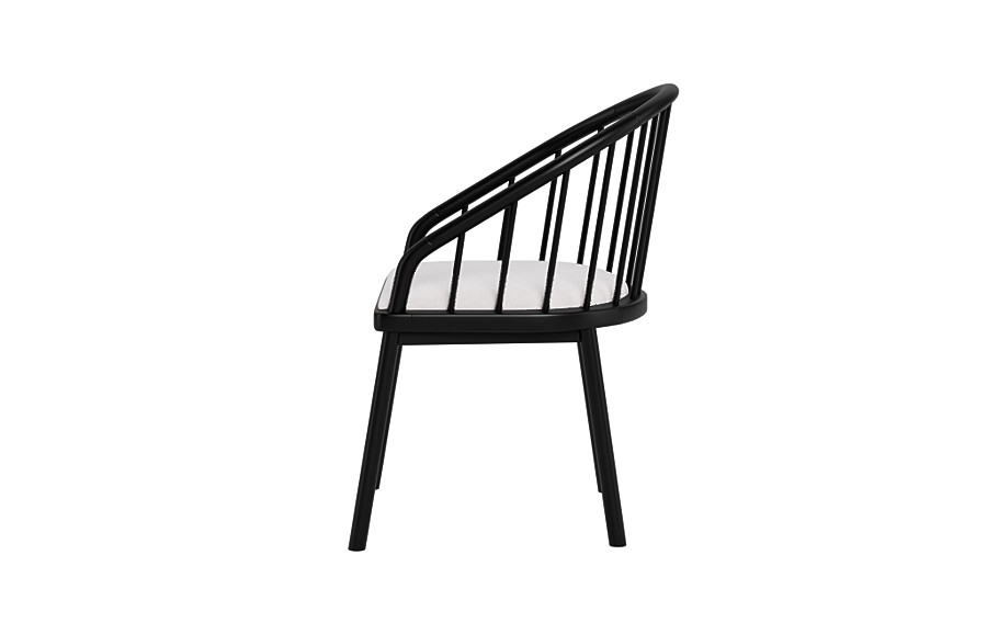 Alten Wood Framed Upholstered Seat Chair - Image 4