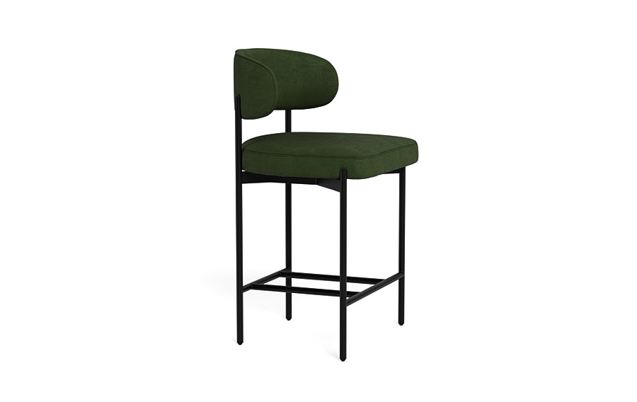 Hollis Metal Framed Upholstered Counter Stool - Image 4