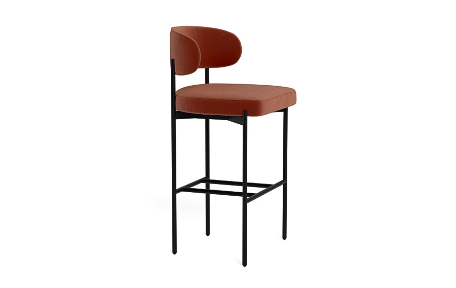 Hollis Metal Framed Upholstered Bar Stool - Image 3