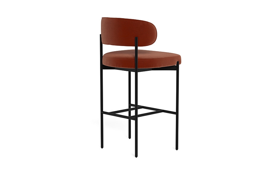 Hollis Metal Framed Upholstered Bar Stool - Image 4