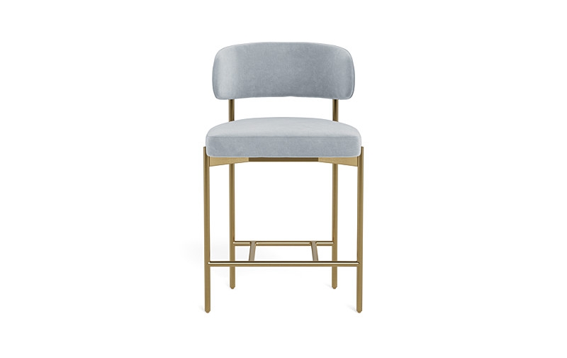 Hollis Metal Framed Upholstered Counter Stool - Image 0