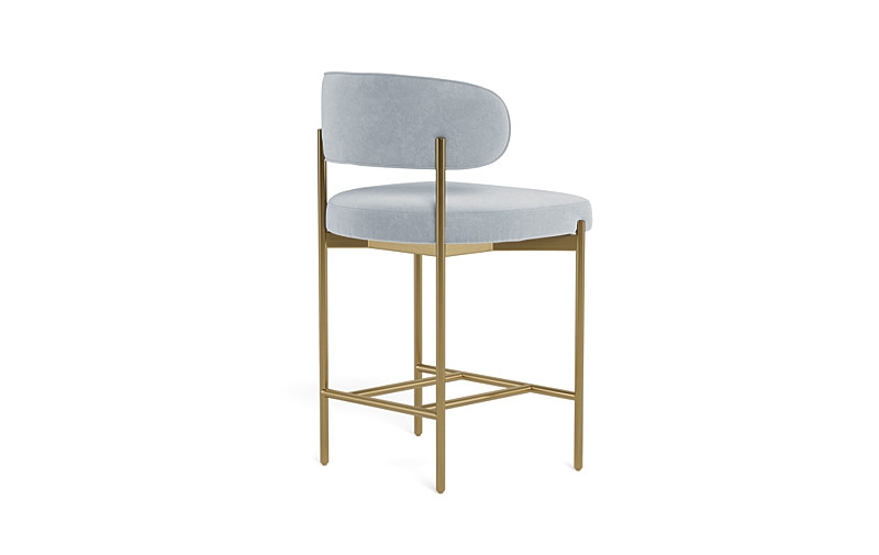 Hollis Metal Framed Upholstered Counter Stool - Image 2