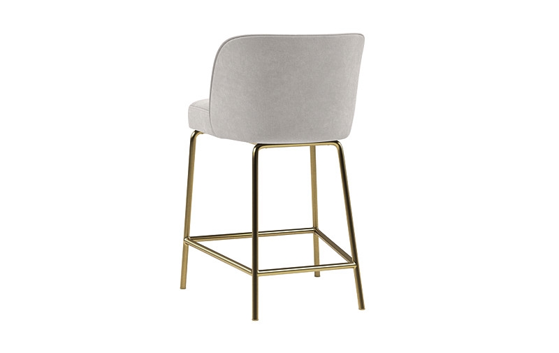 Graham Metal Framed Upholstered Counter Stool - Image 1