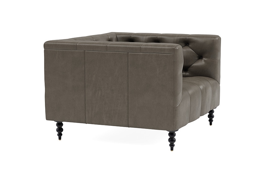 Ms. Chesterfield Leather Accent Chair - Image 1