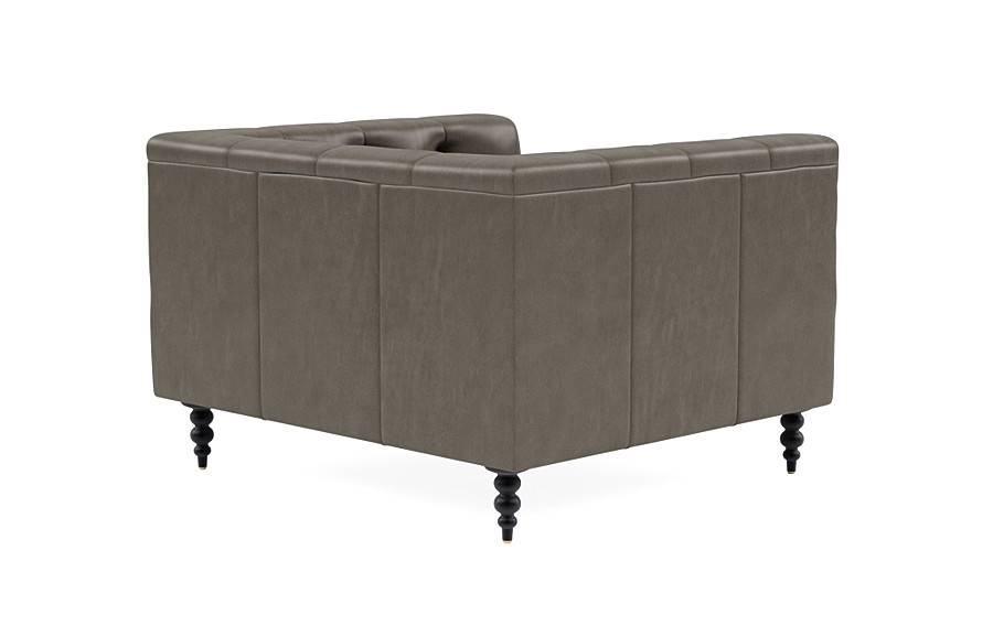 Ms. Chesterfield Leather Accent Chair - Image 3