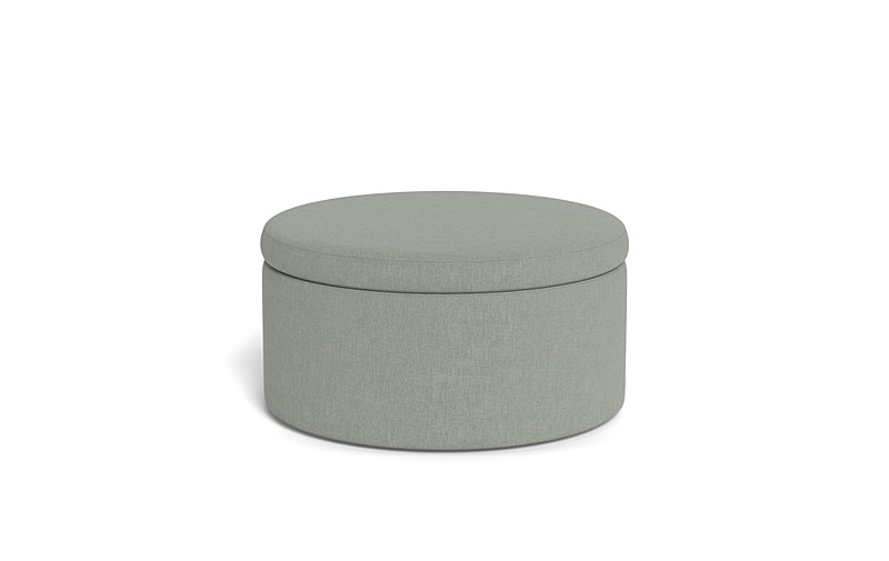 Colten Round Storage Coffee Table Ottoman - Image 0