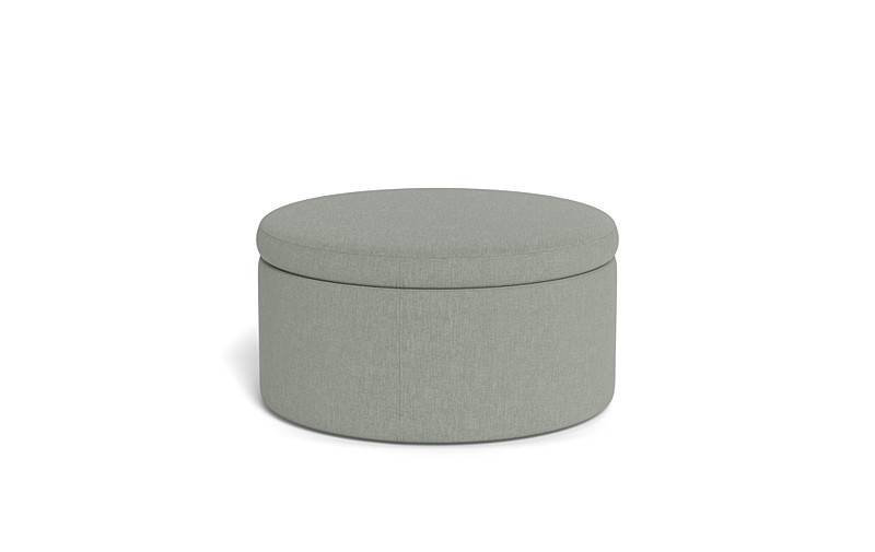 Colten Round Storage Coffee Table Ottoman - Image 2