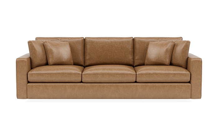 James Leather 3-Seat Sofa - Image 0