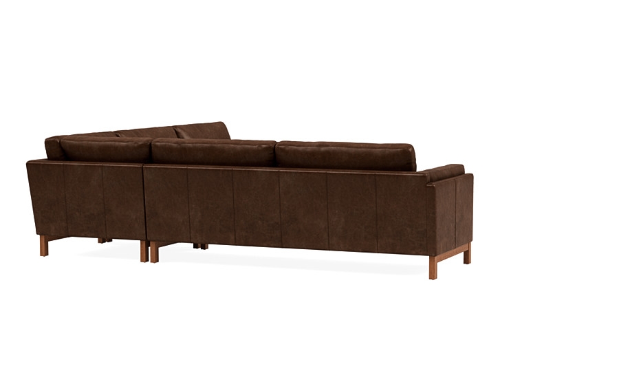 Gaby Leather 4-Seat Corner Sectional - Image 4