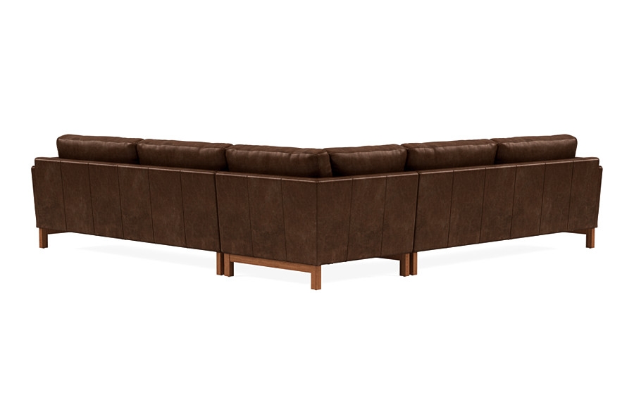 Gaby Leather 4-Seat Corner Sectional - Image 1