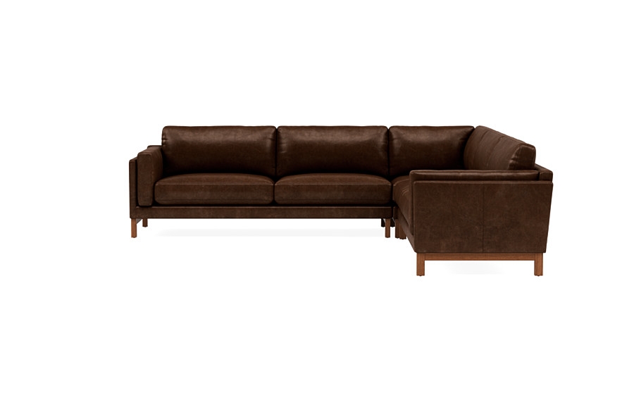 Gaby Leather 4-Seat Corner Sectional - Image 2